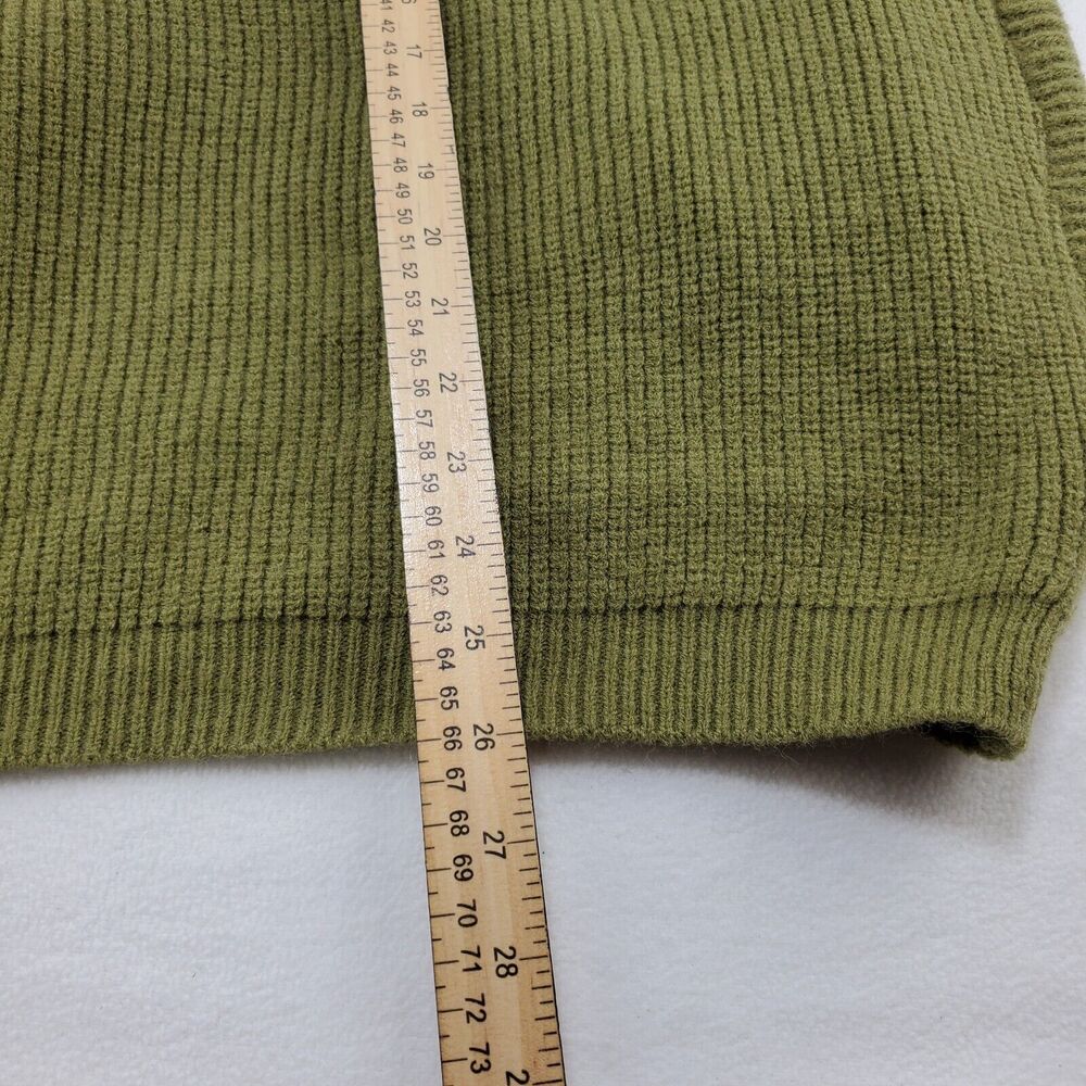 BiB! Sweater Womens XL Knit Scoop Neck Olive Green Long Sleeve New Preppy Casual - Picture 5 of 12